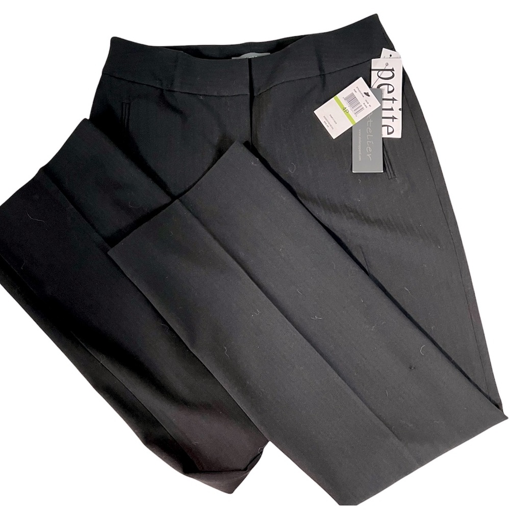 ATELIER Luxe Stretch Black Dress Pants Size 4P